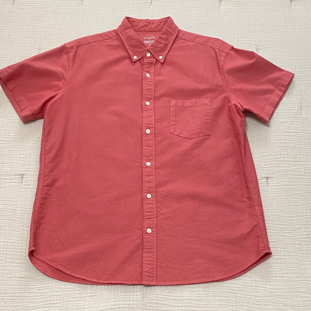 J. Crew Men's Garment Dyed Oxford Button-Down Shirt